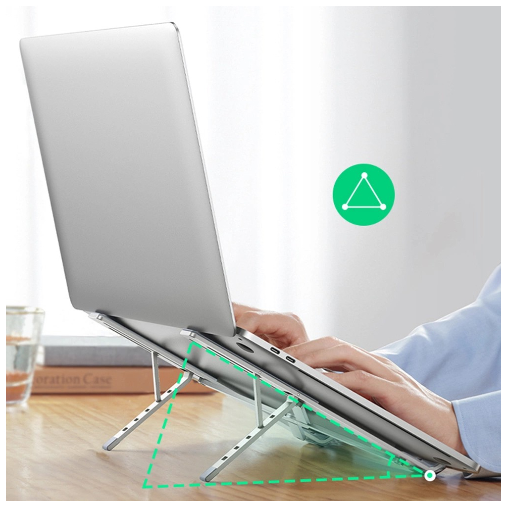 Підставка до ноутбука Ugreen LP451 Foldable Holder for Laptop Silver (40289) - изображение 11