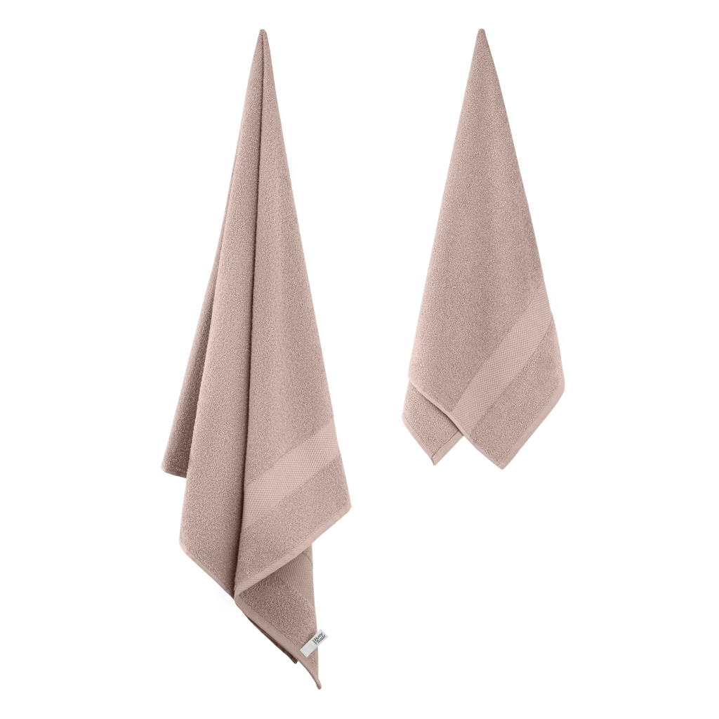 Рушник Ardesto набір махрових Essence 50х90 см, 70х140 см, 2шт, 100% бавовна, бежевий (ART2358BE) - изображение 5