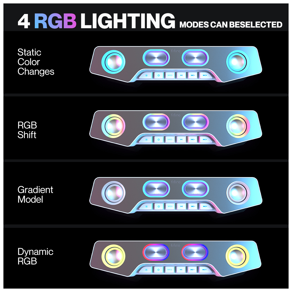 Акустична система Fifine A16 RGB Black (A16) - зображення 8