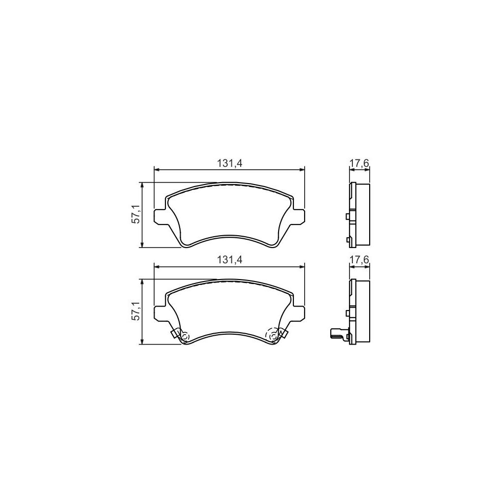 Гальмівні колодки Bosch 0 986 424 735 - зображення 1