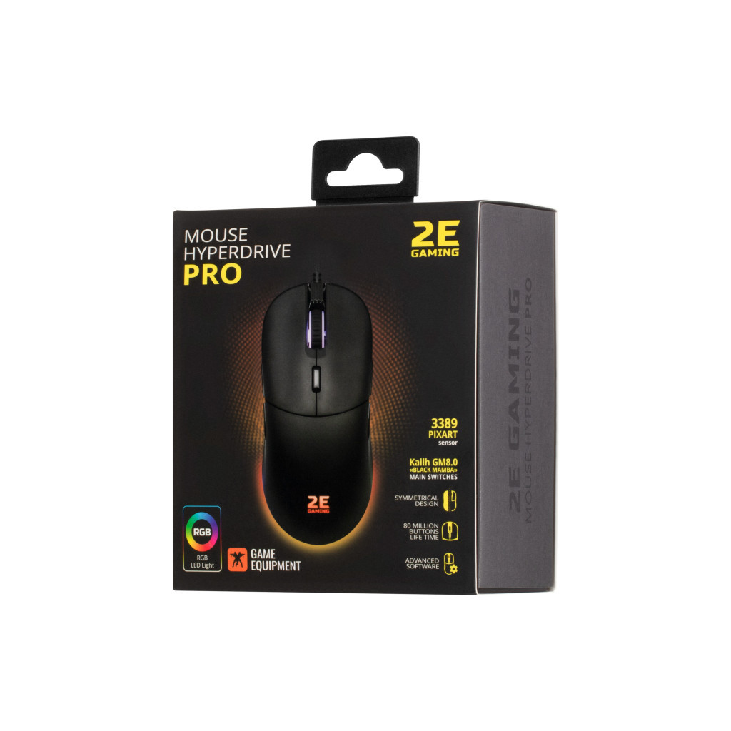 Мишка 2E Gaming HyperDrive Pro RGB Black (2E-MGHDPR-BK) - зображення 2