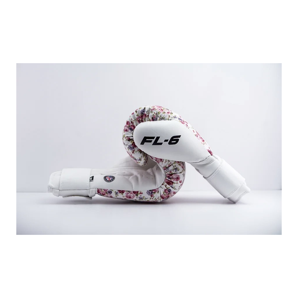 Боксерські рукавички RDX FL-6 White 8 унцій (BGR-FL6W-8oz) - зображення 9