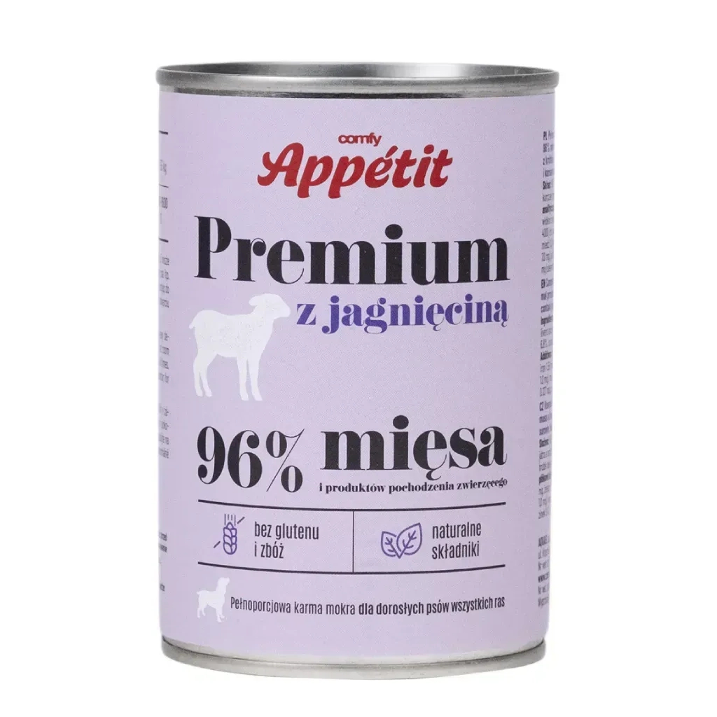 Консерви для собак Comfy Appetit Premium з ягням 400 г (5905546340595) - зображення 1