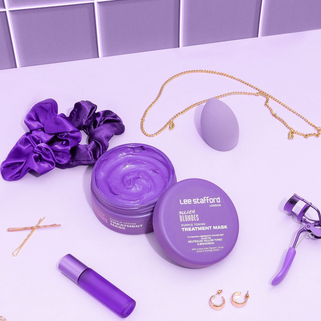 Маска для волосся Lee Stafford Bleach Blondes Purple Toning від жовтизни освітленого волосся 200 мл (5060282705814) - зображення 4
