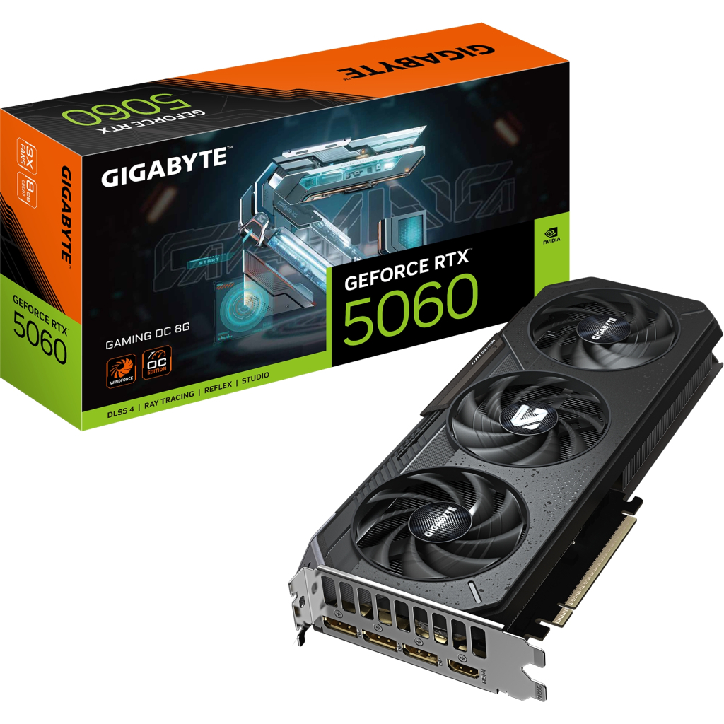 Відеокарта GIGABYTE GeForce RTX5060 8Gb GAMING OC (GV-N5060GAMING OC-8GD) - зображення 10
