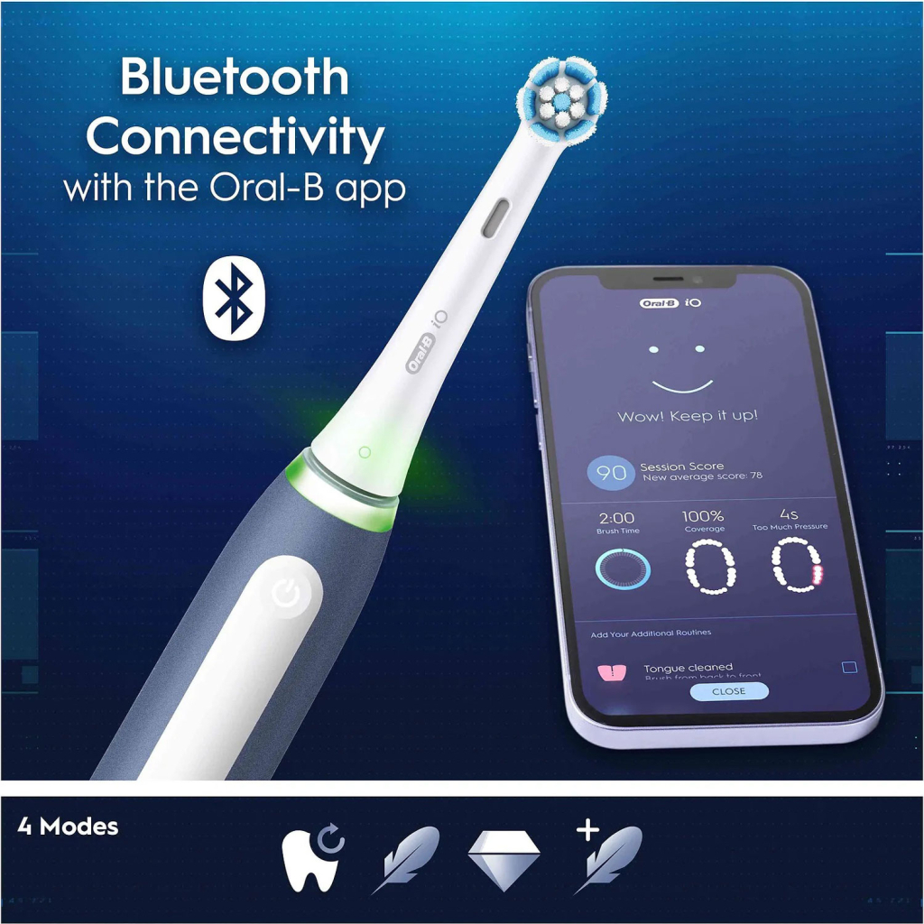 Електрична зубна щітка Oral-B iOG4K.2N6.1DK Ocean Blue - зображення 4
