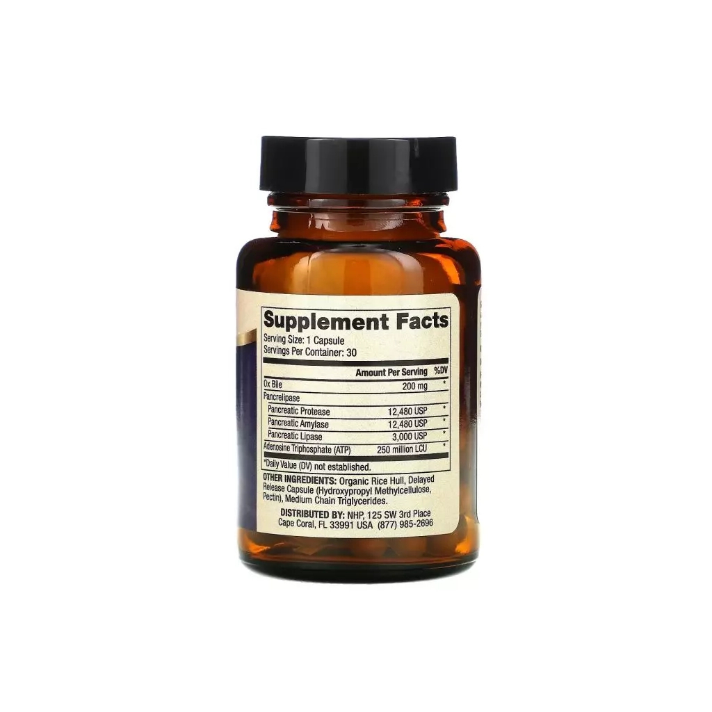 Вітамінно-мінеральний комплекс Dr. Mercola Ферменти жовчного міхура, Gallbladder Enzymes, 30 капсул (MCL-03095) - зображення 2