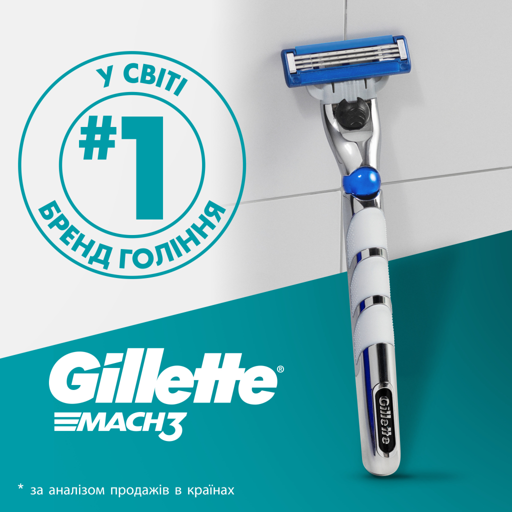 Змінні касети Gillette Mach3 Turbo 5 шт. (7702018552344) - изображение 7