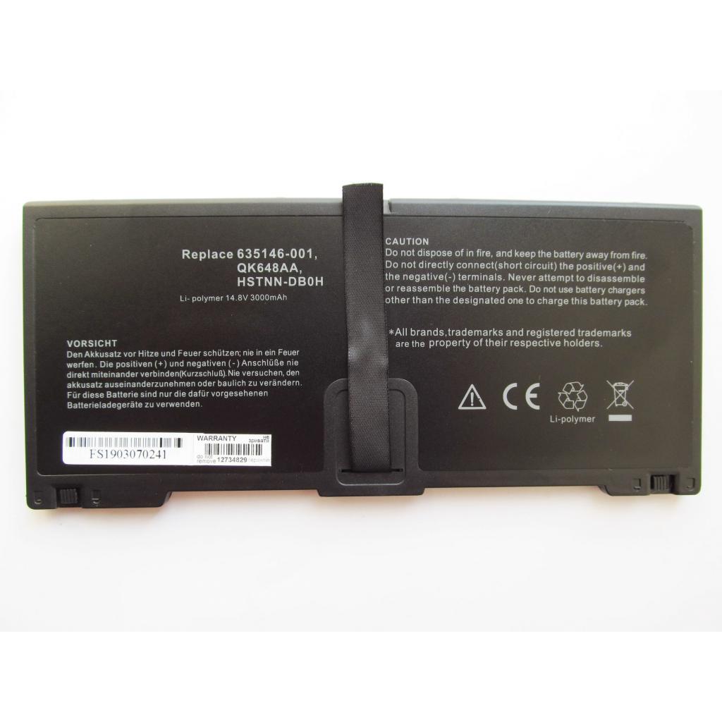 Акумулятор до ноутбука AlSoft HP ProBook 5330m HSTNN-DB0H, 3000mAh, 4cell, 14.8V, Li-ion (A47404) - зображення 2