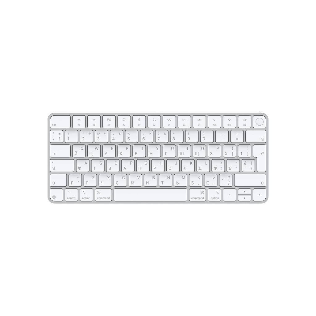 Клавіатура Apple Magic Keyboard with Touch ID Bluetooth/USB-C UA White (MXCK3UA/A) - зображення 1