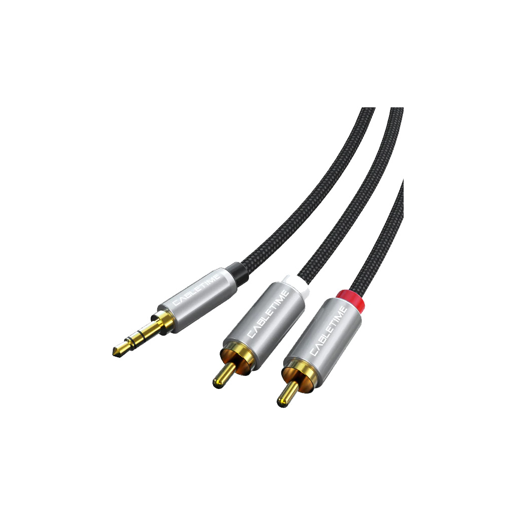 Кабель мультимедійний 3.5mm M to 2xRCA M 3.0m Cabletime (CA914067) - зображення 1
