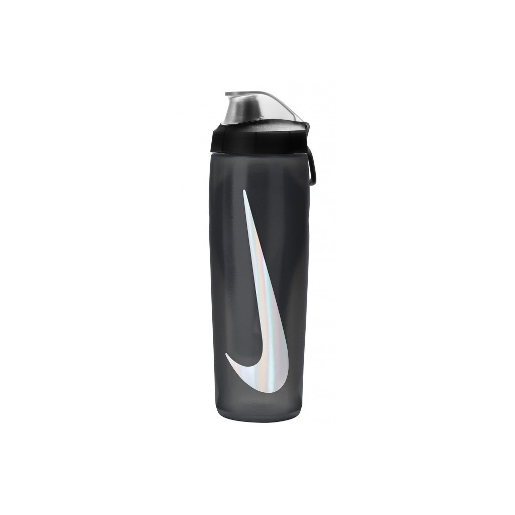Пляшка для води Nike Refuel Bottle Locking Lid 18 OZ антрацит, чорний, сріблястий 532 мл N.100.7669.054.18 (887791747549) - зображення 1