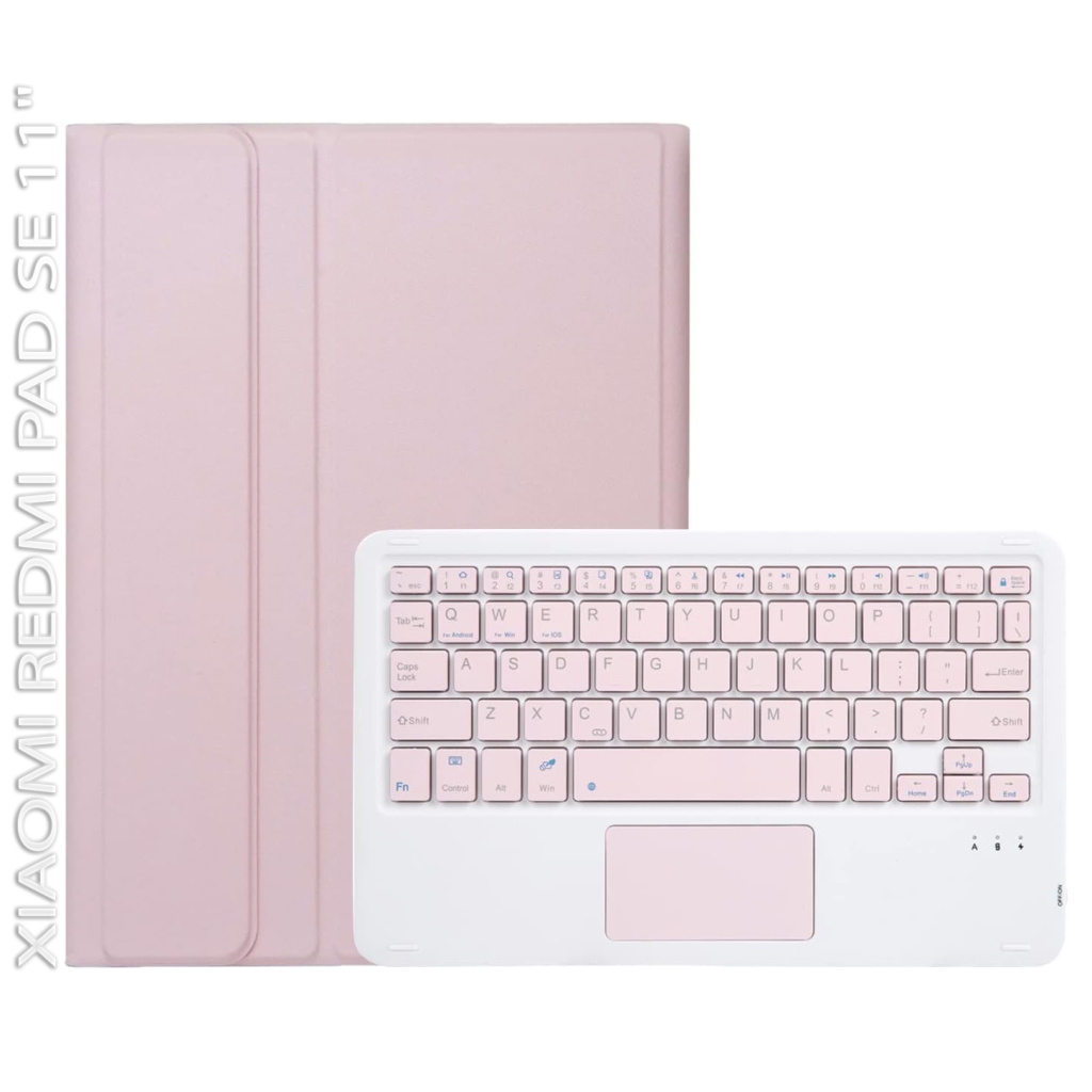 Чохол до планшета BeCover Keyboard+TouchPad Xiaomi Redmi Pad SE 11" Pink (712399) - изображение 1