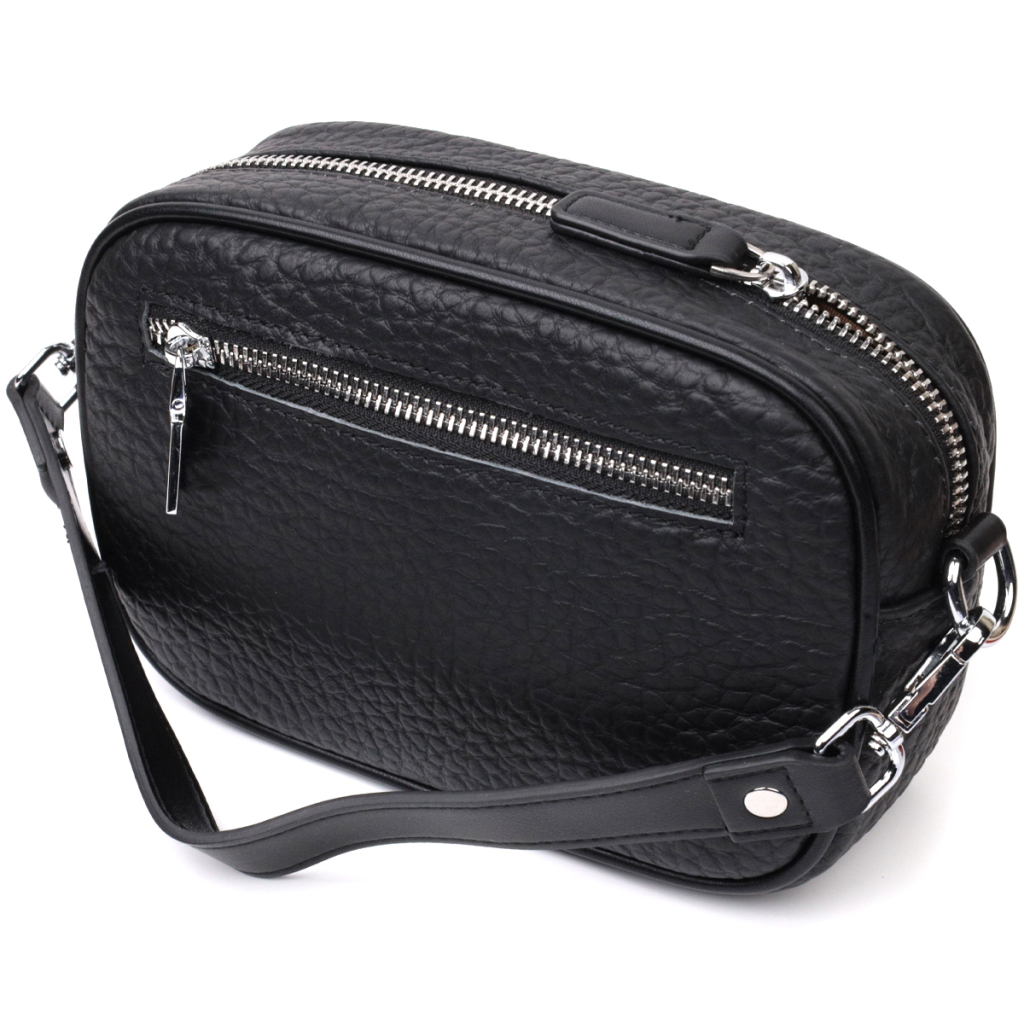 Сумка Vintage З натуральної шкіри Чорна (22333) - зображення 2