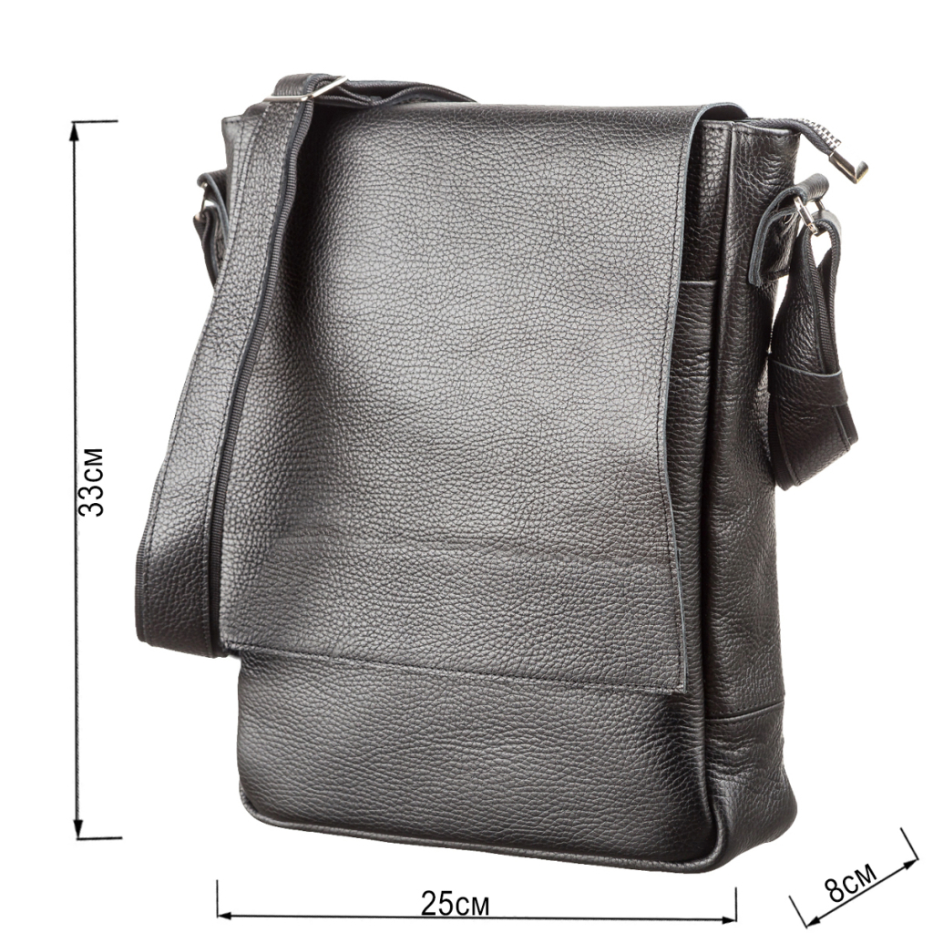 Сумка Shvigel З натуральної шкіри Чорна (11080) - зображення 3