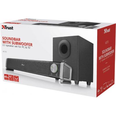Акустична система Trust Asto 2.1 Soundbar for PC and Laptop (22197) - зображення 5