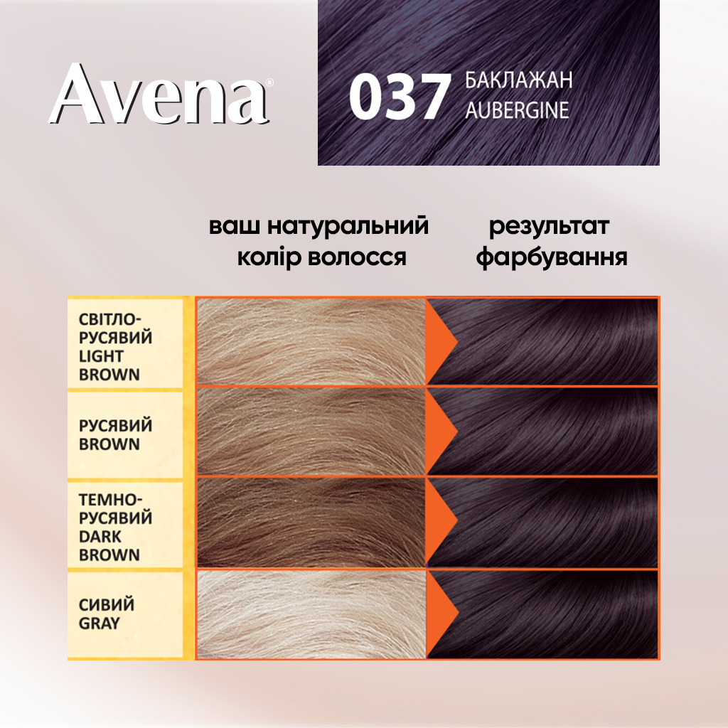 Фарба для волосся Acme Color Avena Gloss Color Стійка 037 - Баклажан (4823115502698) - изображение 5