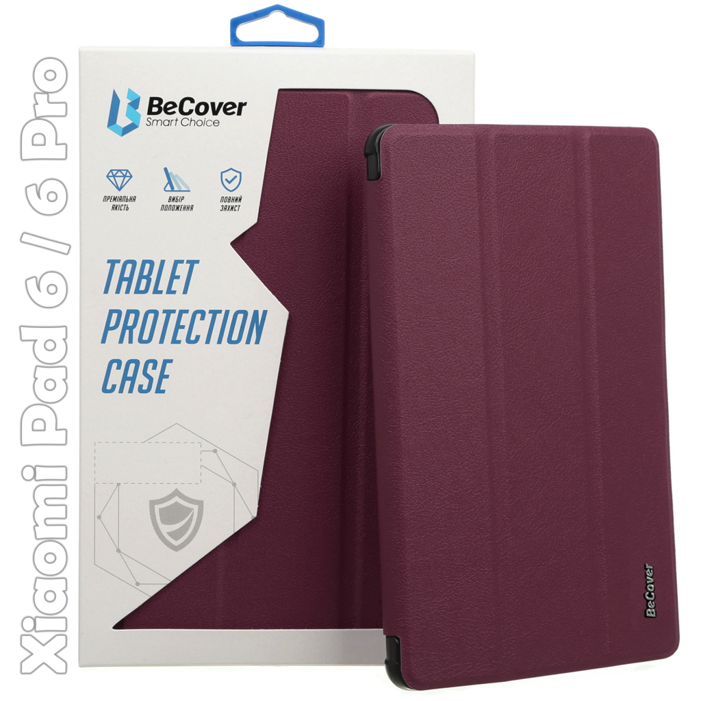 Чохол до планшета BeCover Smart Case Xiaomi Mi Pad 6 / 6 Pro 11" Red Wine (709503) - зображення 1