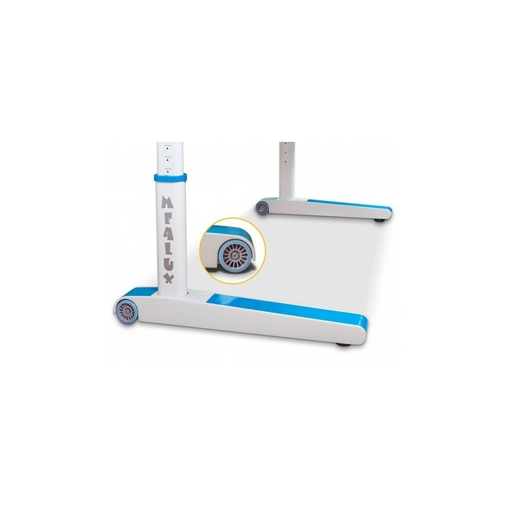 Парта Mealux Sherwood Energy стільниця біла/накладки на ніжках сір (BD-830 W/G Energy) - зображення 2