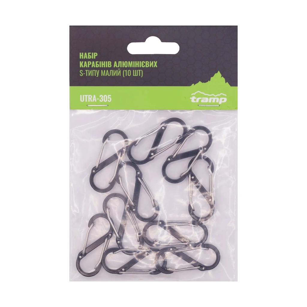 Карабін туристичний Tramp Набір 10 шт S-типу малий (UTRA-305) - зображення 2