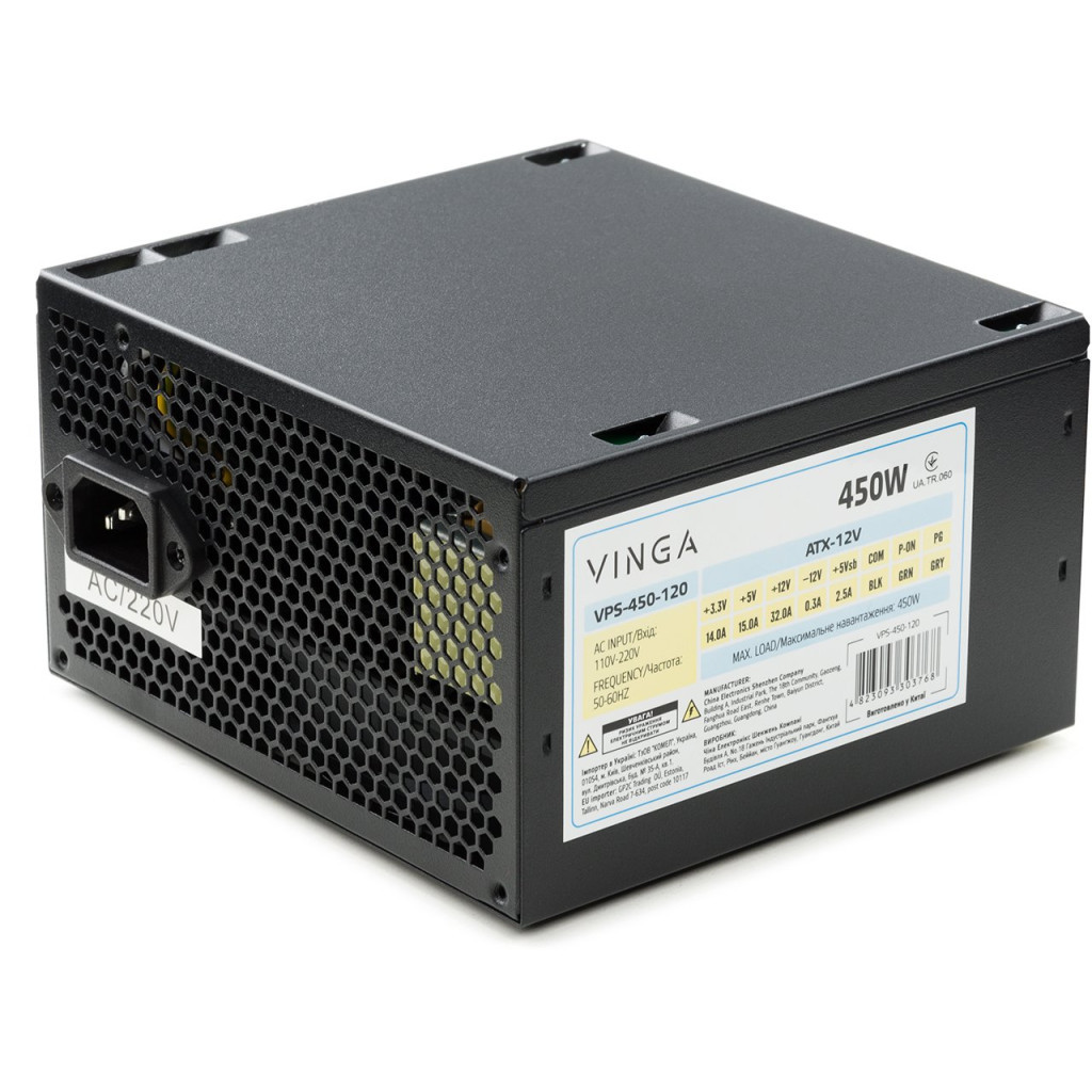 Блок живлення Vinga 450W ОЕМ (VPS-450-120) - зображення 1