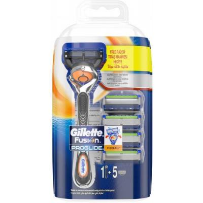 Набір для гоління Gillette Fusion Proglide + сменные картриджи 5 шт (7702018412112) - изображение 1