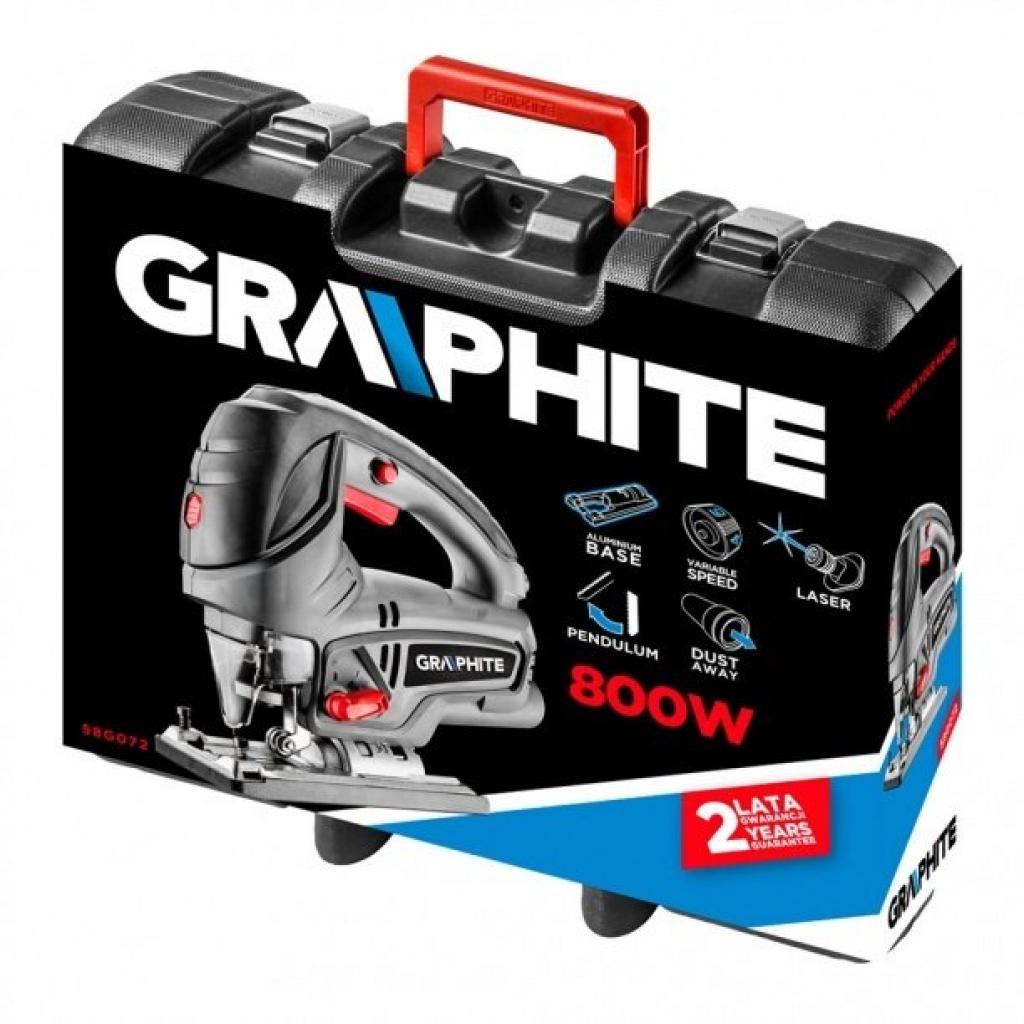 Електролобзик Graphite 58G072 кейс - зображення 2
