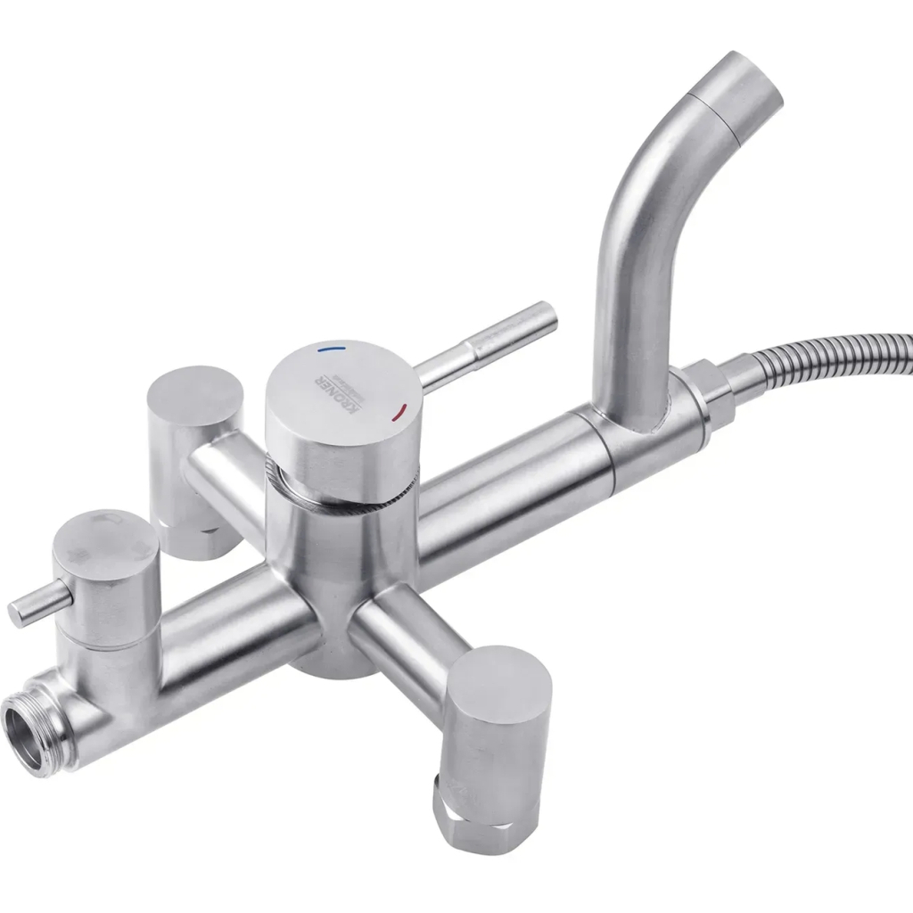 Душовий гарнітур Kroner Edelstahl Klassisch-ESG063 + змішувач Edelstahl Klassisch-ESG010 (CVS30204) - picture 7