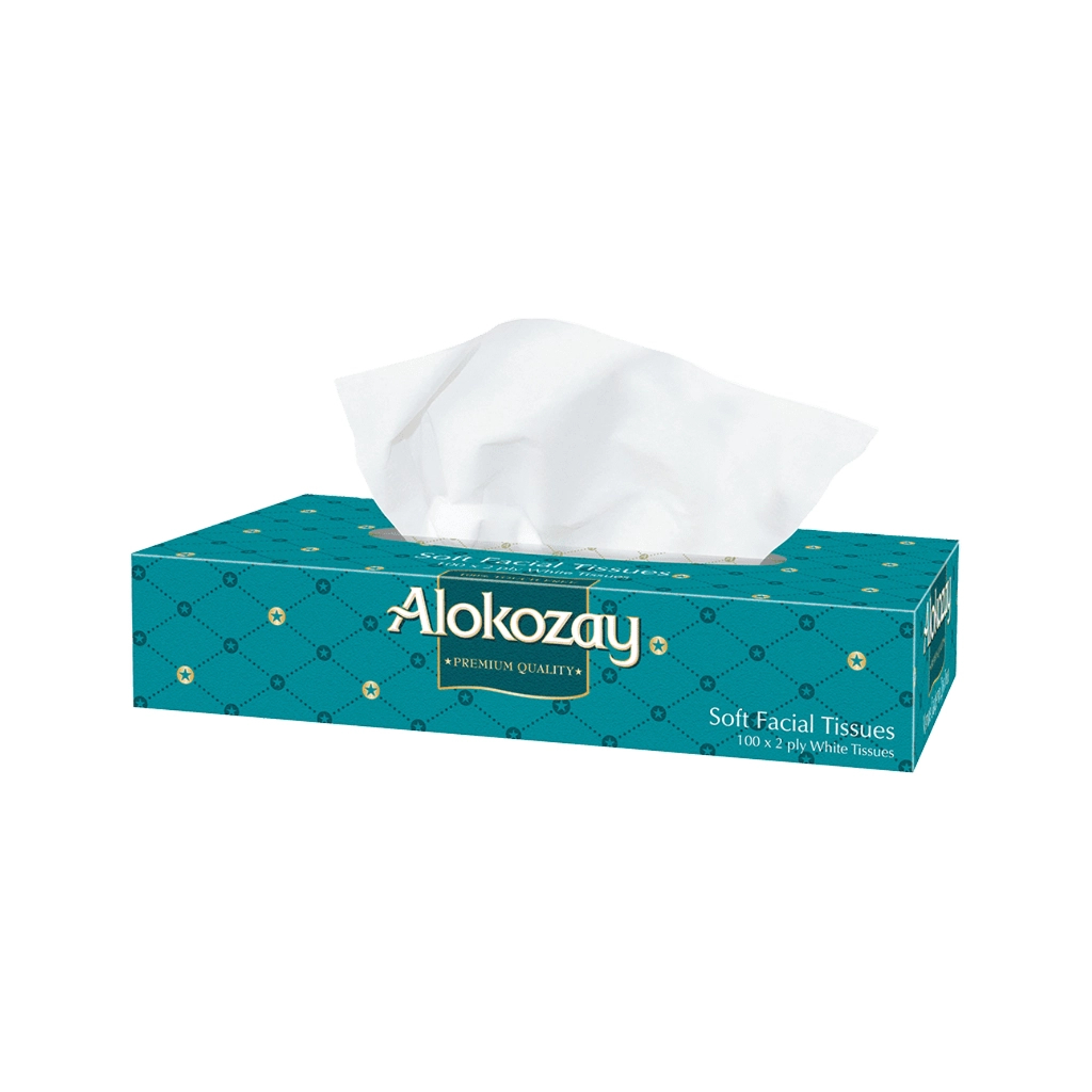 Серветки косметичні Alokozay 2 шари 100 шт. (5904825069516) - зображення 1