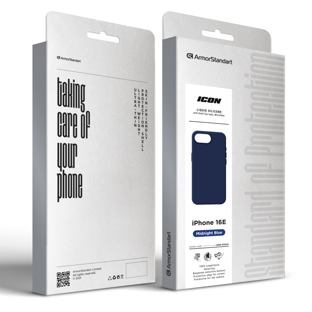 Чохол до мобільного телефона Armorstandart ICON2 Case Apple iPhone 16e Midnight Blue (ARM83964) - зображення 3