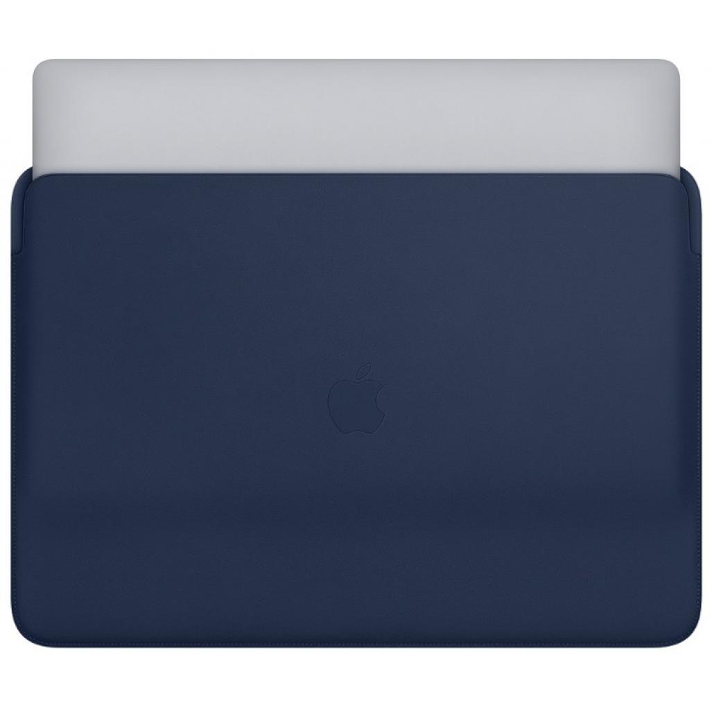 Чохол до ноутбука Apple 16" MacBook Pro, Leather Sleeve, Midnight Blue (MWVC2ZM/A) - зображення 3