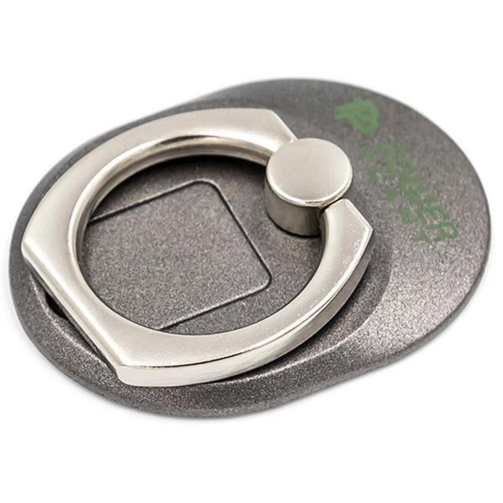 Тримач для смартфонів PowerPlant с кольцом, черный (CA910311) - зображення 1