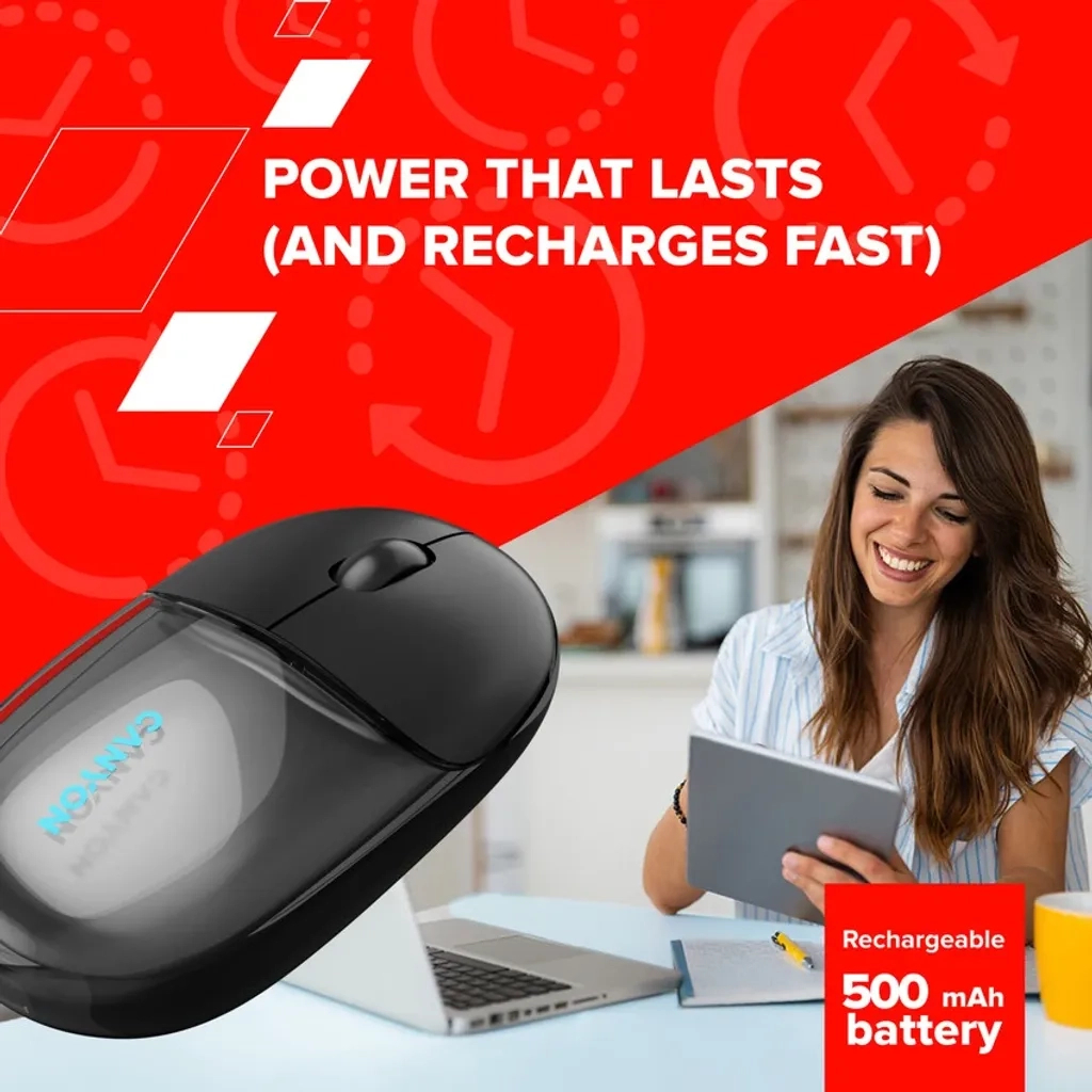 Мишка Canyon OnClick 24 Wireless Black (CNS-CMSW24B) - зображення 12