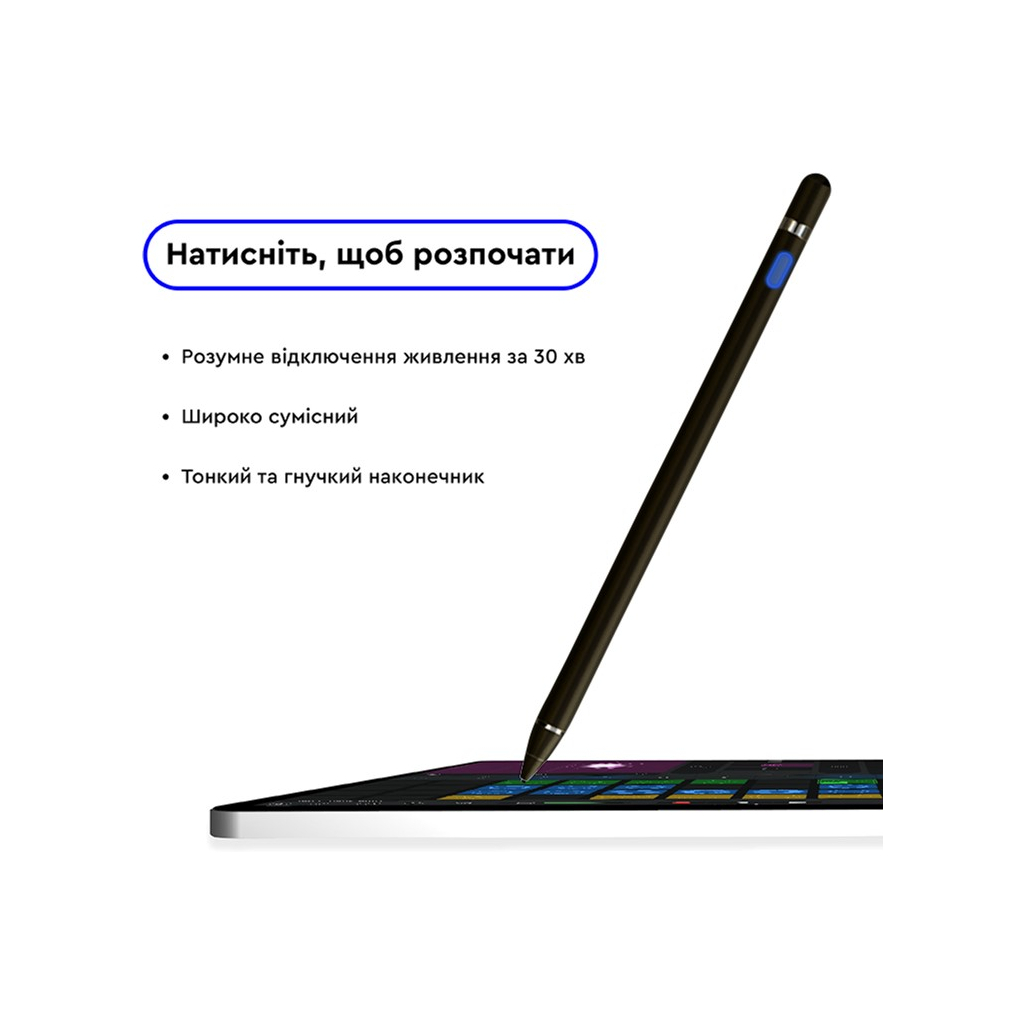 Стилус AirOn AirPen для ємнісного дисплею Black (6126755803223) - изображение 5