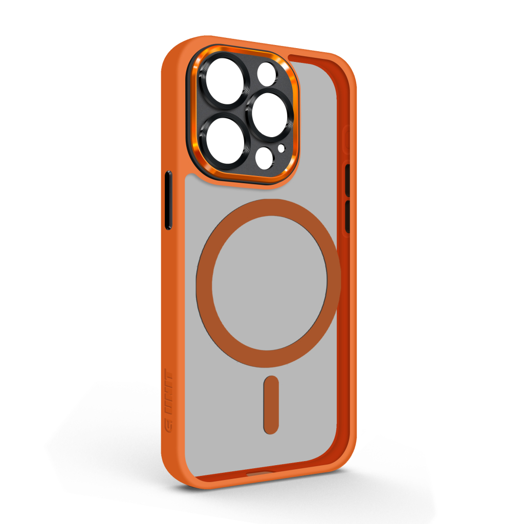 Чохол до мобільного телефона Armorstandart Unit MagSafe SE Apple iPhone 15 Pro Orange Black (ARM75371) - зображення 1