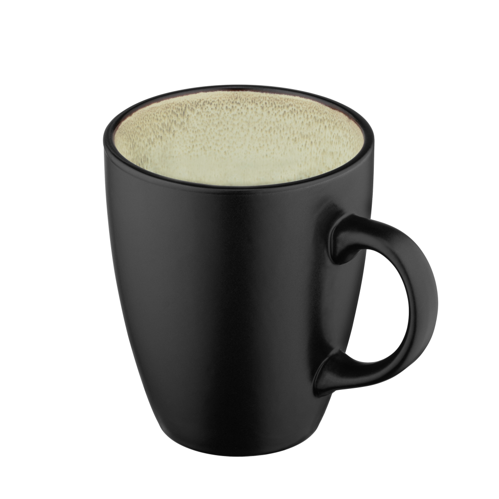 Чашка Ardesto Bolzano, 380мл, кераміка, чорно-зелена (AR2938BM) - зображення 4