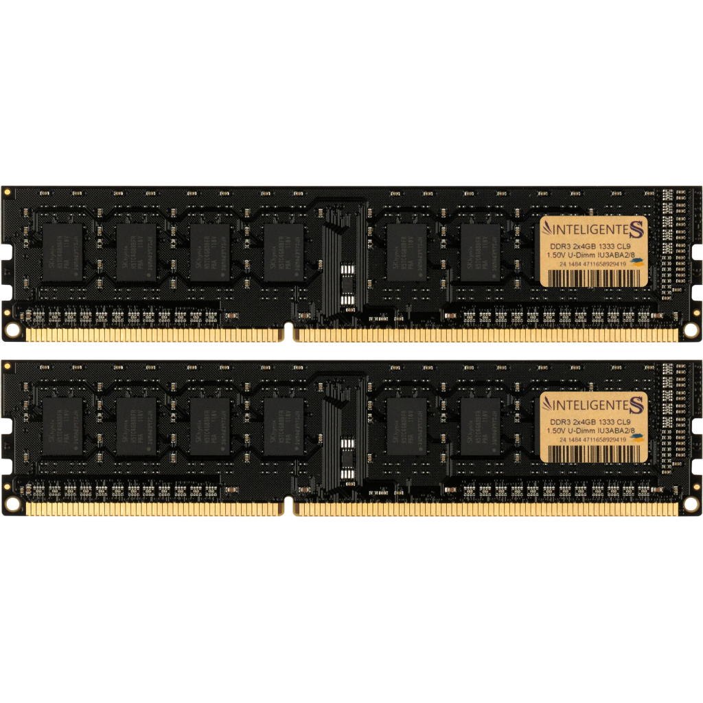Модуль пам'яті для комп'ютера DDR3 8GB (2x4GB) 1333 MHz INTELIGENTES (IU3ABA2/8) - зображення 1