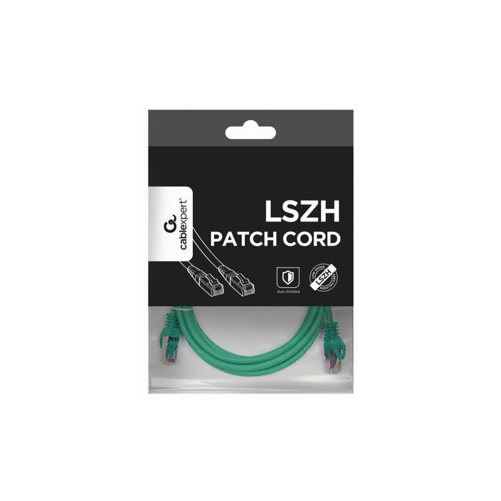 Патч-корд Cablexpert 0.25м S/FTP Cat 6A CU LSZH green (PP6A-LSZHCU-G-0.25M) - изображение 4