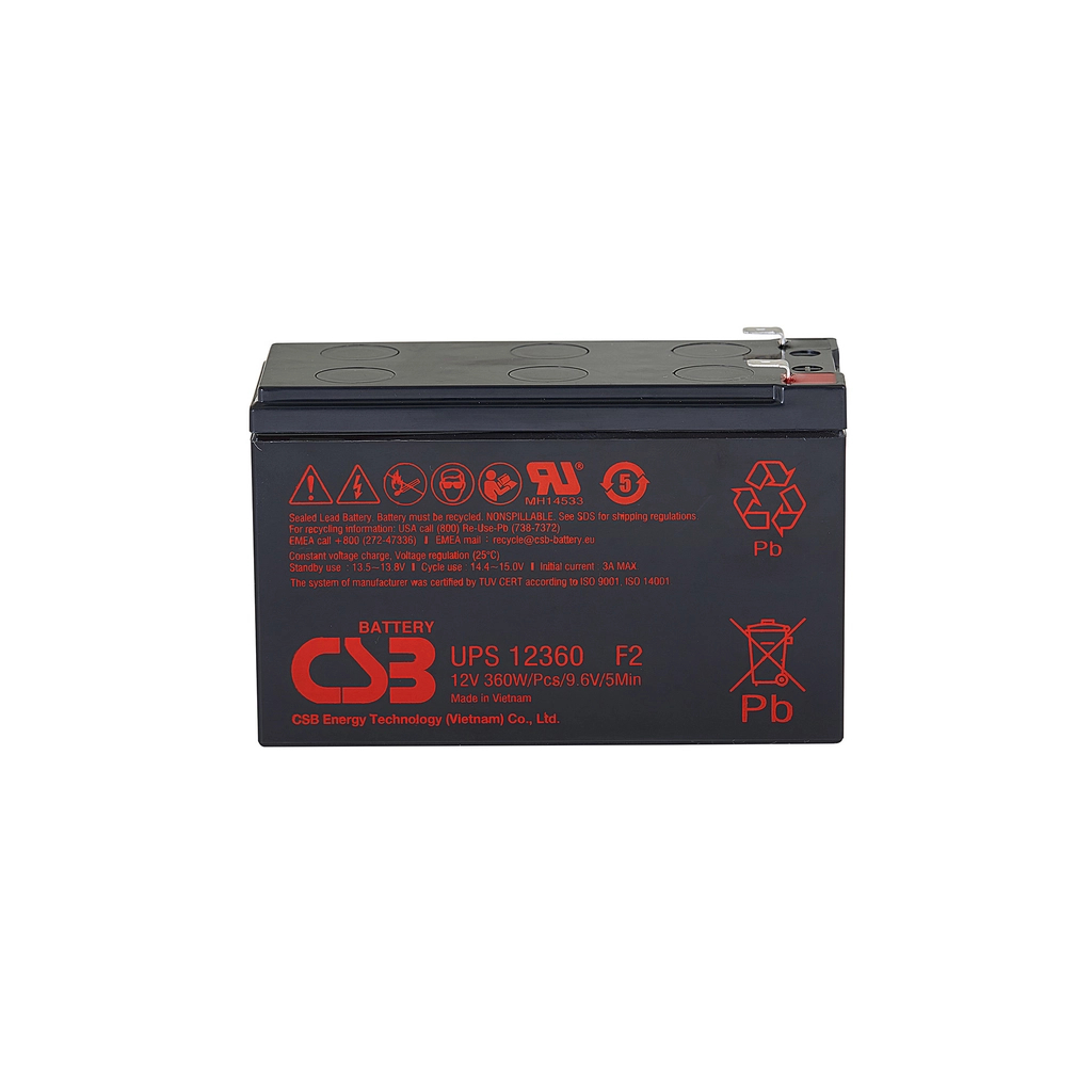 Батарея до ДБЖ CSB UPS123607F2 12V 7Ah (UPS123607F2) - зображення 1