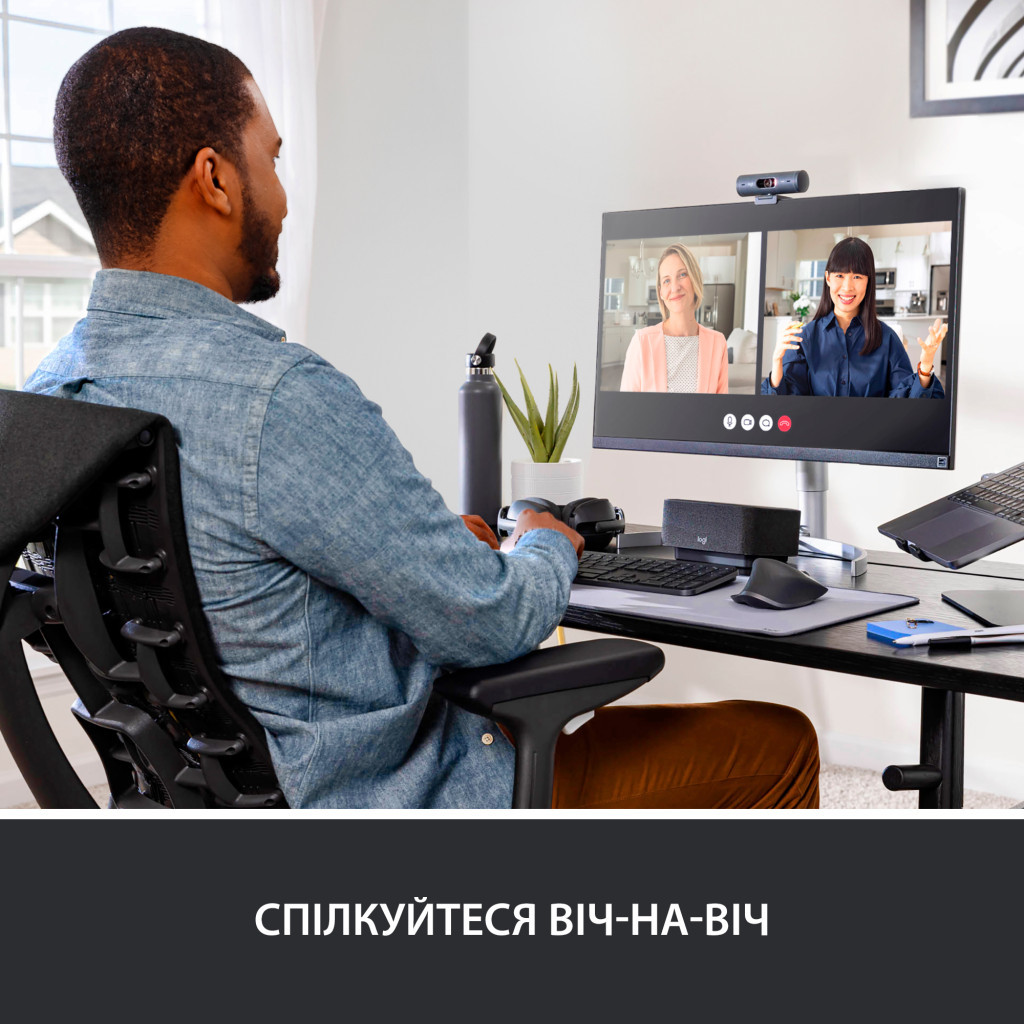 Веб-камера Logitech Brio 500 Graphite (960-001422) - зображення 9