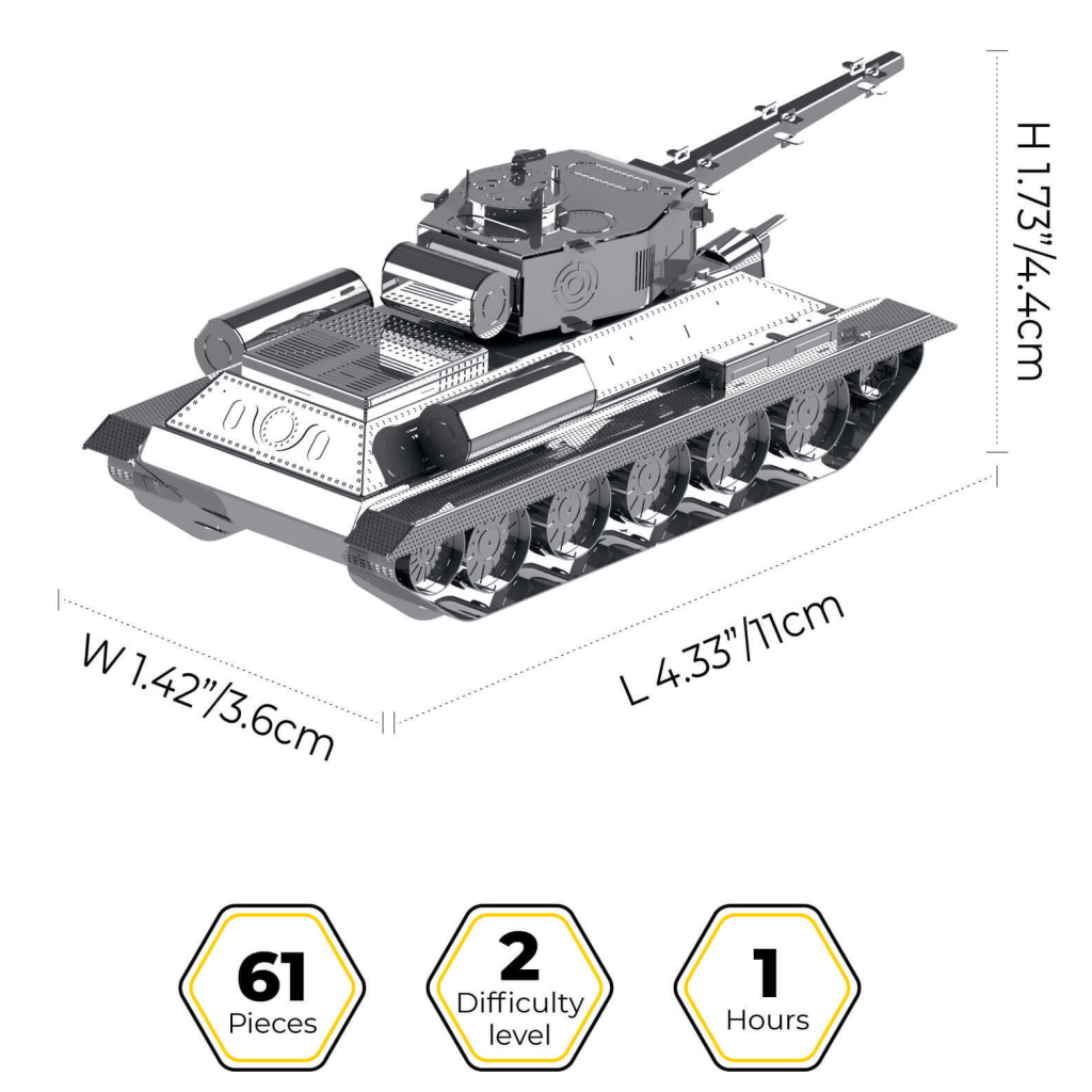 Конструктор Metal Time колекційна модель T-34/85 (MT071) - зображення 2