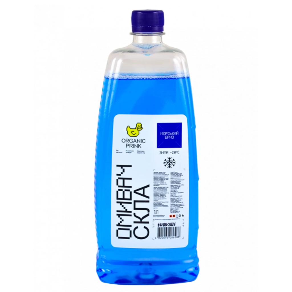 Омивач автомобільний ORGANIC PRINK -20 °С "Морський бриз" 1 л (012028) - зображення 1