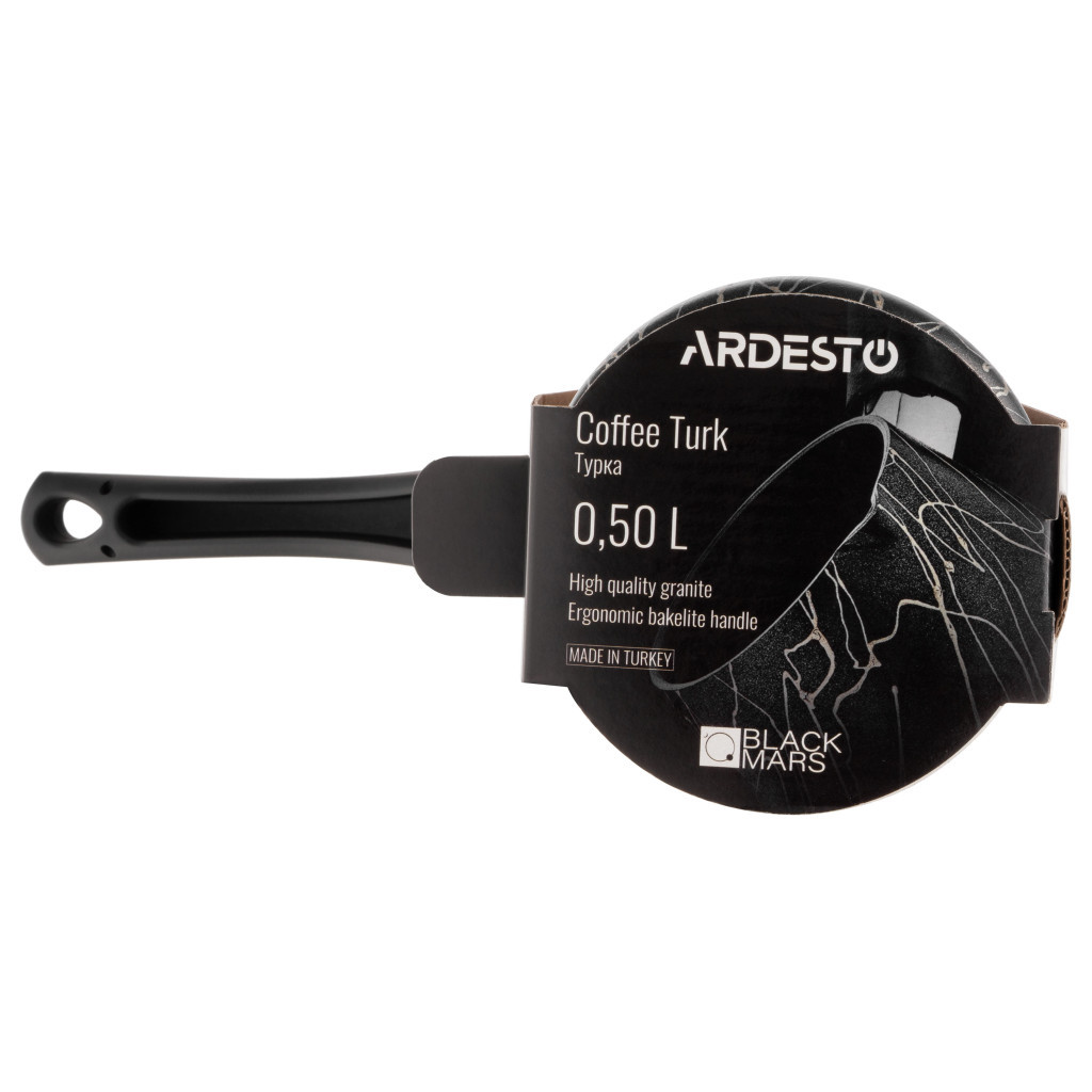 Турка Ardesto BLACK MARS граніт бакелітова ручка 0.5 (AR0850SG) - изображение 12