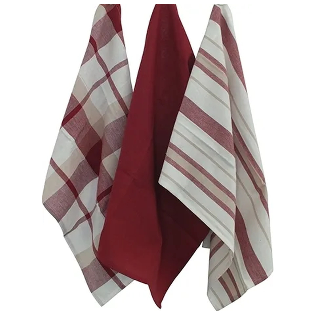 Рушник Kela кухонний набір Pasado, червоний, 65x45 см, 3 шт (15963) (00000018275) - зображення 2