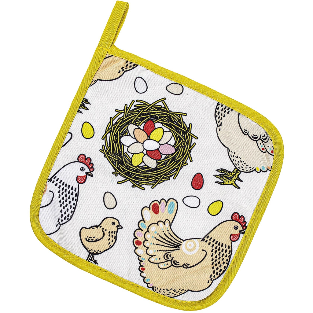 Кухонна прихватка Home Line Курочки 20x20 см (182838) - зображення 1