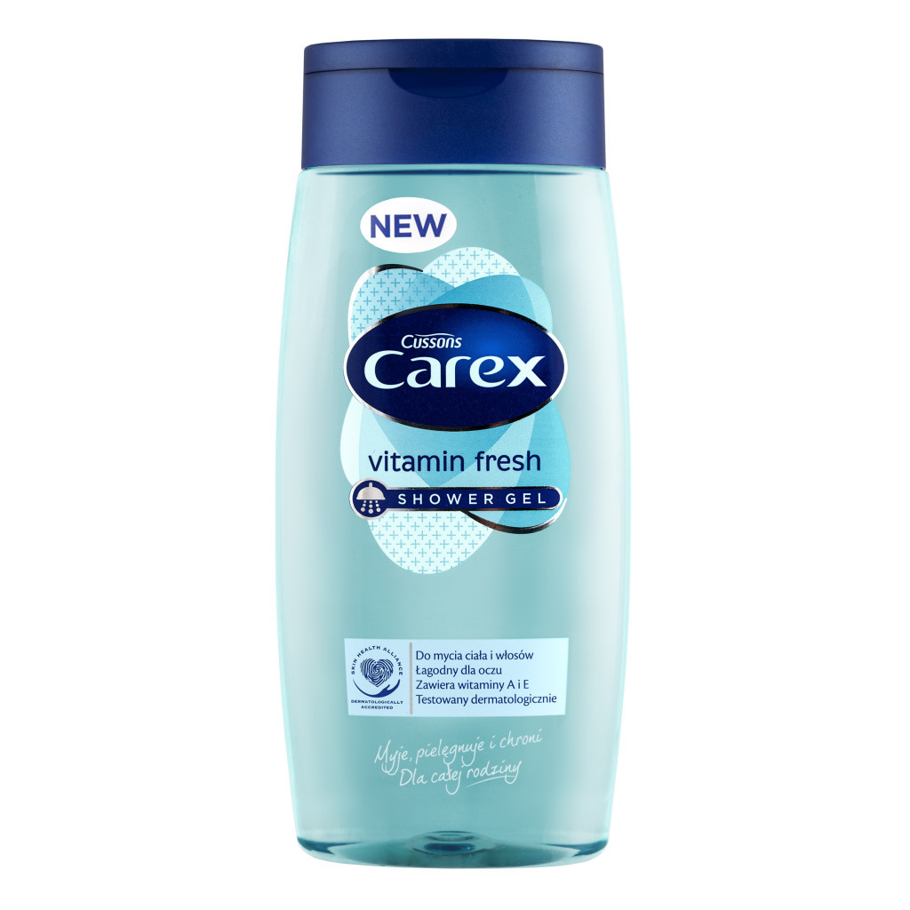 Гель для душу Carex Vitamin Fresh 500 мл (5900998006549) - зображення 1