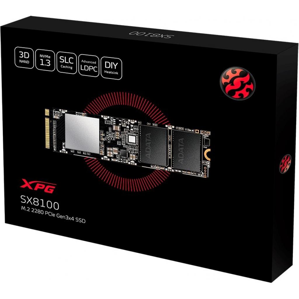 Накопичувач SSD M.2 2280 1TB ADATA (ASX8100NP-1TT-C) - зображення 3