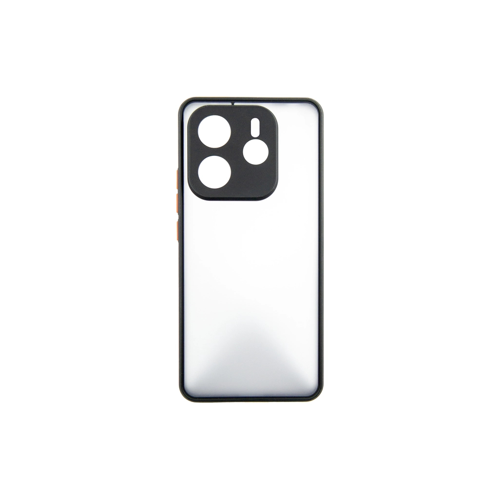 Чохол до мобільного телефона Dengos Kit Xiaomi Redmi Note 14 5G Matte + 2 pcs glass (Black) (DG-CTG2P-01) - зображення 2