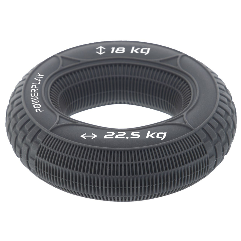 Еспандер PowerPlay PP-4330 Hand Grip Loops Medium 18-22,5 кг Сірий (PP_4330_Grey_(18-22.5kg)) - зображення 2