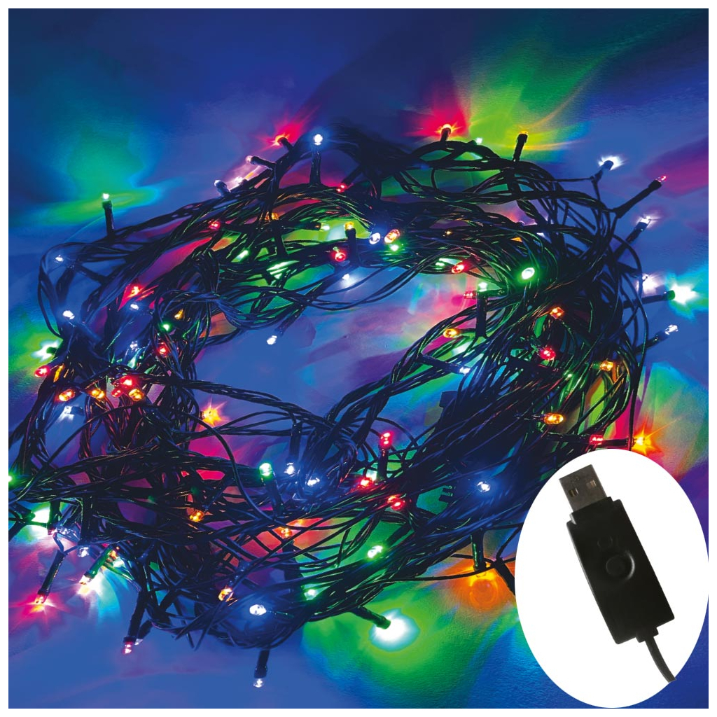 Гірлянда ColorWay LED 200 20 м 8 функцій (CW-G-200L20UMC) - зображення 4